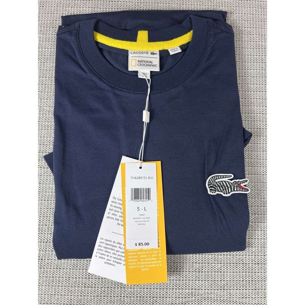 Lacoste x National Geographic Us L Long Sleeve- T-shirt Zebra Rn87651